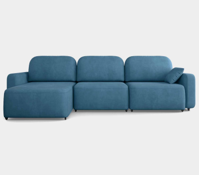 Диван-кровать, набор 200, оттоманка слева, ткань Ultra Denim