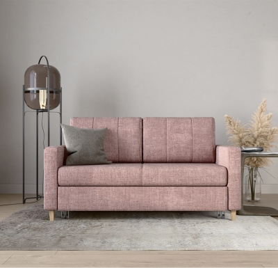 Диван-кровать, ширина 140 см, ткань Palermo Ash Rose